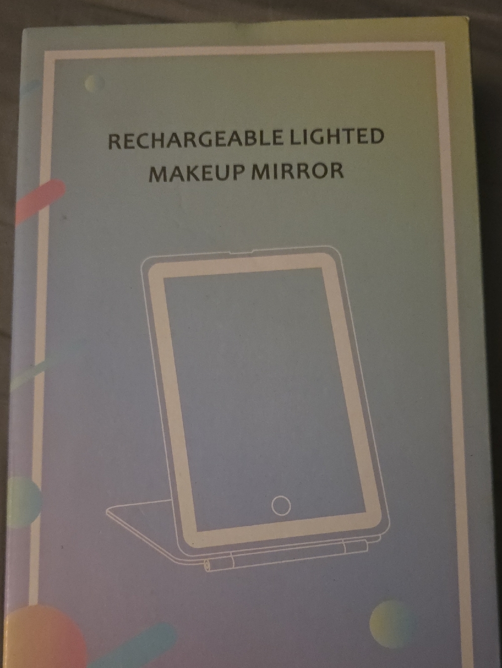 Rechargeable Lighted Makeup Mirror - White